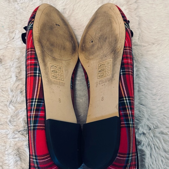 J Crew Plaid Ballet Flats - Red and Black - Picture 7 of 7